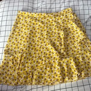 yellow flower skirt